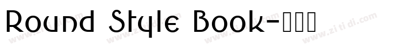 Round Style Book字体转换